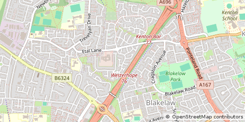 Map of Newcastle Upon Tyne
