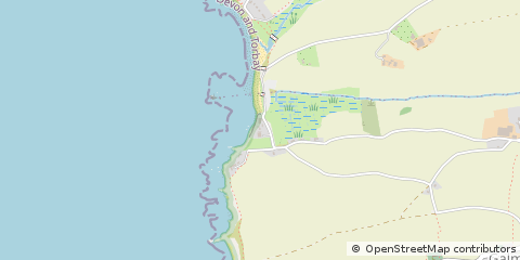 Map of South Milton, Devon