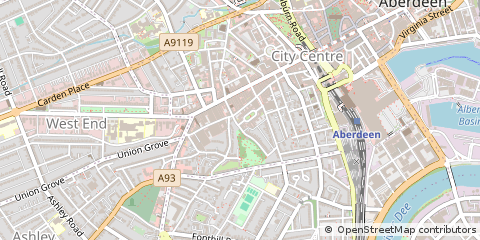 Map of Aberdeen