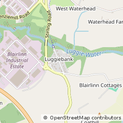 Map of Glasgow, North Lanarkshire