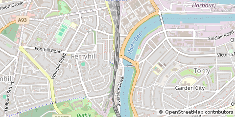 Map of Aberdeen