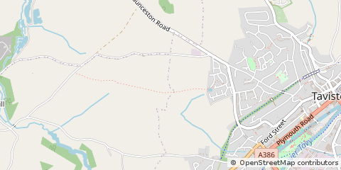 Map of Tavistock, Devon