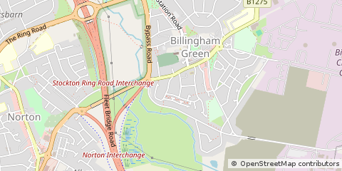 Map of Billingham, Durham