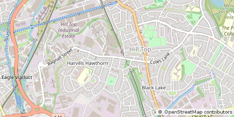 Map of West Bromwich
