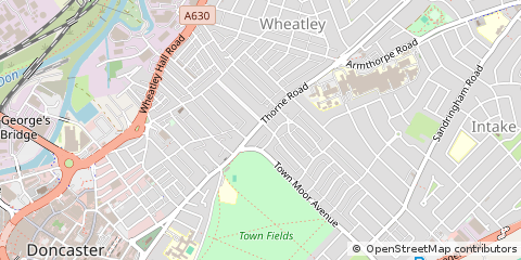 Map of Doncaster