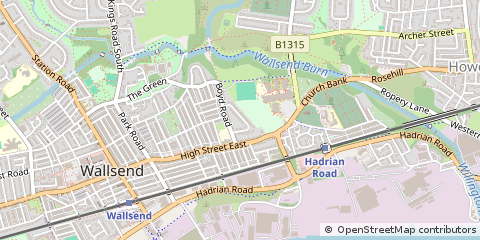 Map of Wallsend