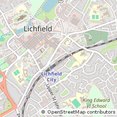 Map of Station Road, Lichfield