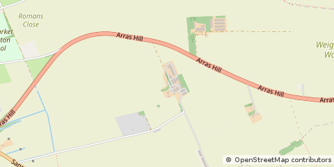 Map of Market Weighton, East Riding of Yorkshire