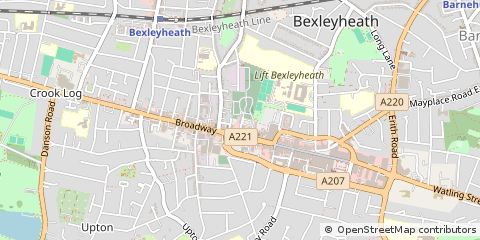 Map of Bexleyheath, Kent