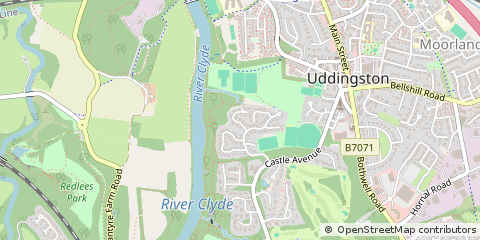 Map of Glasgow, Lanarkshire