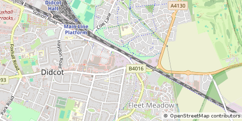 Map of Didcot, Oxfordshire