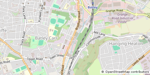 Map of Batley, West Yorkshire