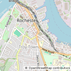 Map of Rochester, Kent