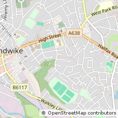 Map of Heckmondwike, West Yorkshire