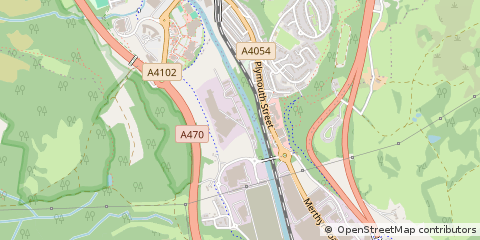 Map of Merthyr Tydfil