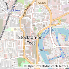 Map of Stockton on Tees