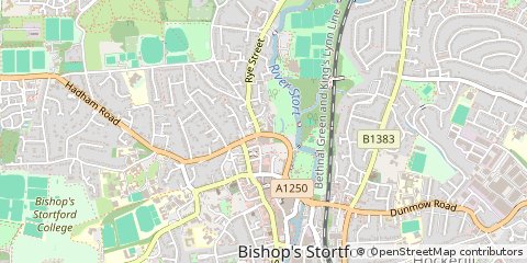 Map of Bishop's Stortford
