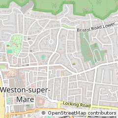 Map of Weston-Super-Mare, Somerset