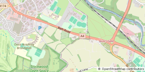 Map of Bristol, Somerset