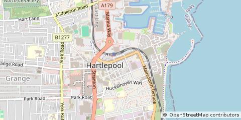 Map of Hartlepool