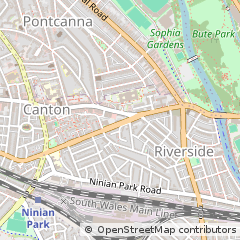 Map of Cardiff