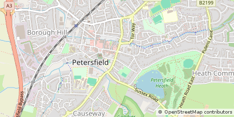 Map of Petersfield, Hampshire