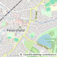 Map of Petersfield, Hampshire