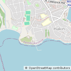 Map of Milford Haven, Pembrokeshire