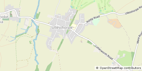 Map of Lutterworth, Leicestershire