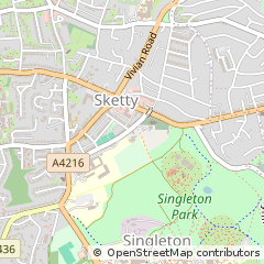 Map of Swansea