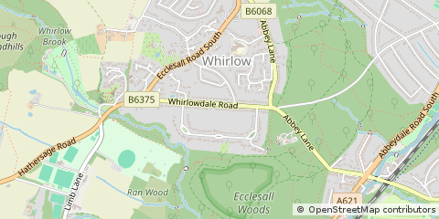 Map of Sheffield