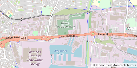 Map of Hull, Yorkshire