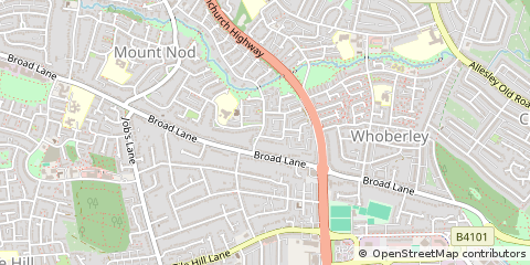 Map of Coventry, Warwickshire