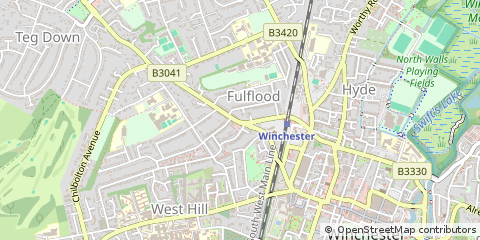 Map of Winchester