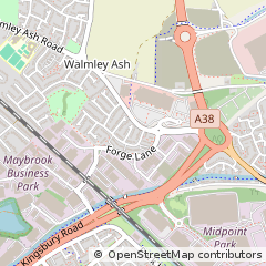 Map of Sutton Coldfield, West Midlands