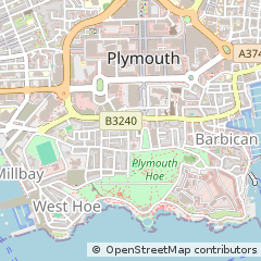 Map of Plymouth, Devon