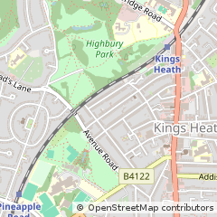 Map of Birmingham, West Midlands