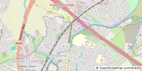 Map of Coventry, West Midlands