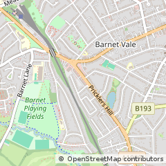 Map of Barnet, Herts