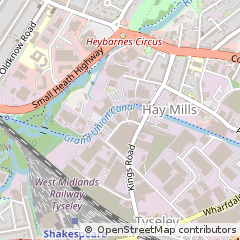 Map of James Road Tyseley Birmingham