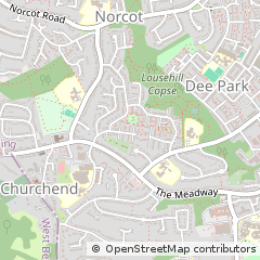 Map of Tilehurst Reading, Berkshire
