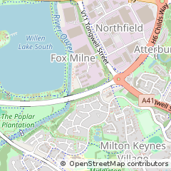 Map of Milton Keynes
