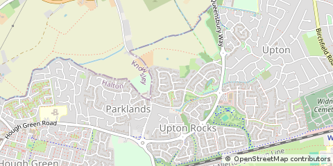 Map of Widnes, Cheshire