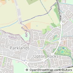 Map of Widnes, Cheshire