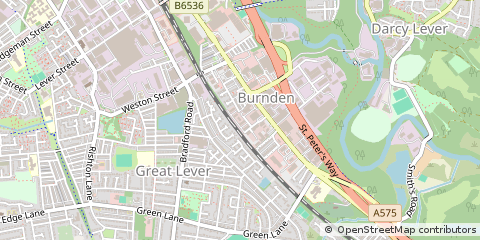 Map of Bolton, Lancs