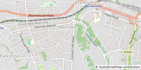 Map of Poole, Dorset
