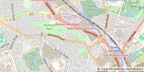 Map of Stoke-on-Trent