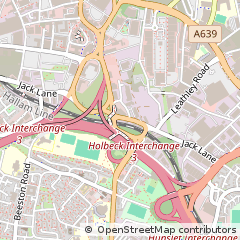 Map of Leeds, West Yorkshire