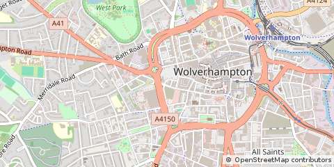 Map of Wolverhampton