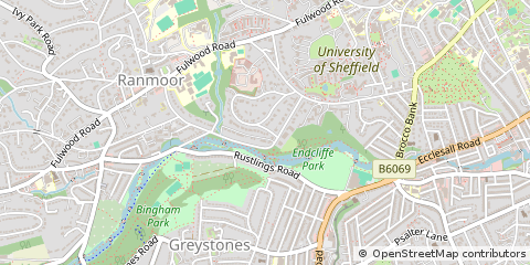 Map of Sheffield